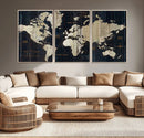 World Map Canvas Print – Detailed Map of the World Wall Art by MyGreatCanvas | Canvas Wall Art Prints | Photo Prints & Wall Decor
