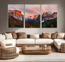 Yosemite Half Dome Wall Art Canvas Print El Capitan by MyGreatCanvas | Canvas Wall Art Prints | Photo Prints & Wall Decor