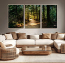 Natural Landscape Wall Art Relaxing Forest Canvas Print