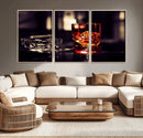 Whiskey and Cigar Canvas – Luxurious Wall Art for Home or
