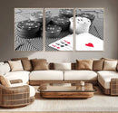 Poker Game Cards Wall Art Canvas, Multi Panel Wall Art by MyGreatCanvas | Canvas Wall Art Prints | Photo Prints & Wall Decor
