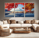 Mount Fuji Canvas Wall Art Japan Autumn Mountain Canvas