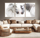 White Horse Wall Art Animal Canvas Print by MyGreatCanvas | Canvas Wall Art Prints | Photo Prints & Wall Decor