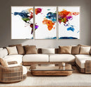 World Map Canvas Print – Detailed Map of the World Wall Art by MyGreatCanvas | Canvas Wall Art Prints | Photo Prints & Wall Decor