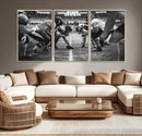 American Football Wall Art Canvas Print Framed Stadium Sport