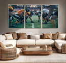 American Football Playing Wall Art Canvas Print by MyGreatCanvas | Canvas Wall Art Prints | Photo Prints & Wall Decor