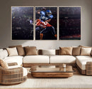 American Football Wall Art Canvas Print, Stadium Sport Wall