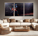 American Football Wall Art Canvas Print, Stadium Sport Wall