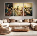 Last Supper Wall Art Canvas Print, Framed Jesus Painting Art