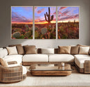 Arizona Desert Sunset Wall Art Canvas Print by MyGreatCanvas | Canvas Wall Art Prints | Photo Prints & Wall Decor