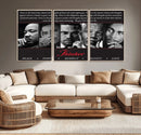 Thinker Quintet Canvas Wall Art – Martin, Obama, Malcolm X,