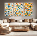 Colorful Fish Wall Art Print – Abstract Ocean-Inspired Wall