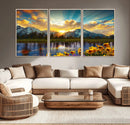 Grand Teton Park Sunrise Wall Art – Vibrant Landscape Canvas