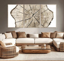 Abstract Wood Tree Ring Wall Art - Ready to Hang Minimalist by MyGreatCanvas | Canvas Wall Art Prints | Photo Prints & Wall Decor