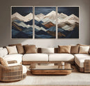 Mountain Wall Art – Modern Geometric Landscape Canvas Print,