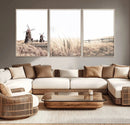 Farm Prints Set, Farmhouse Wall Art Canvas, Country House
