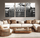 Vintage Farmall Tractor Wall Art Canvas Print, Rustic