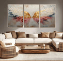 Golden Angel Wings Wall Art Canvas Print – Stunning Abstract by MyGreatCanvas | Canvas Wall Art Prints | Photo Prints & Wall Decor