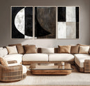Abstract Modern Wabi Sabi Wall Art Canvas Print Set –