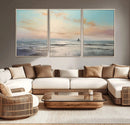Abstract Ocean Wall Art - Boat Wall Art Canvas Print by MyGreatCanvas | Canvas Wall Art Prints | Photo Prints & Wall Decor