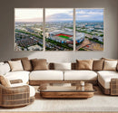Old Trafford Manchester United Stadium Wall Art Canvas Print
