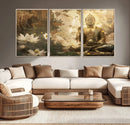 Zen Buddha Wall Art Canvas Print | Peaceful Meditation Decor
