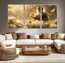 Golden Buddha Wall Art | Yoga Room Decor and Meditation Room by MyGreatCanvas | Canvas Wall Art Prints | Photo Prints & Wall Decor