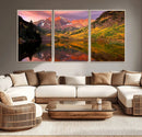 Colorado Rockies Mountain Sunset Wall Art | Ready to Hang by MyGreatCanvas | Canvas Wall Art Prints | Photo Prints & Wall Decor