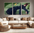 Decadent Girl by Ramon Casas Wall Art Canvas Print, Framed