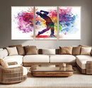Colorful Golfer Swing Wall Art Canvas Print - Ready to Hang, by MyGreatCanvas | Canvas Wall Art Prints | Photo Prints & Wall Decor