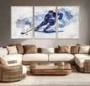 Hockey Player Wall Art Canvas Print - Sports-Inspired