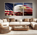 American Flag Eagle Symbol Wall Art, American Flag Eagle by MyGreatCanvas | Canvas Wall Art Prints | Photo Prints & Wall Decor