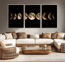 Phases of the Moon Wall Art | Canvas Print for Modern Wall by MyGreatCanvas | Canvas Wall Art Prints | Photo Prints & Wall Decor