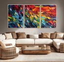 Vibrant Abstract Leaf Wall Art Canvas Print | Bold Colorful by MyGreatCanvas | Canvas Wall Art Prints | Photo Prints & Wall Decor