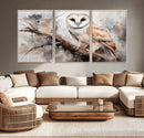 Barn Owl Wall Art | Watercolor Barn Owl Canvas Print | by MyGreatCanvas | Canvas Wall Art Prints | Photo Prints & Wall Decor