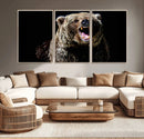 Grizzly Bear Canvas Print | Wildlife Wall Art for Cabin by MyGreatCanvas | Canvas Wall Art Prints | Photo Prints & Wall Decor