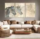 Abstract Horse Canvas Print | Modern Farmhouse Wall Art |