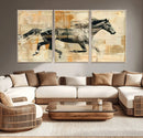 Chines Style Running Horse Western Wall Art | Farmhouse Wall