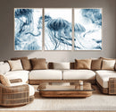 Abstract Jellyfish Canvas Print Wall Art