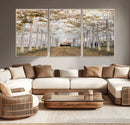 Forest Grove Wall Art | Serene Pathway Canvas Print | Ready