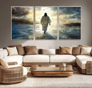 Jesus Walking on Water Wall Art | Canvas Print | Ready to