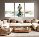Abstract Jesus Wall Art Canvas Print, Christian Wall Art,