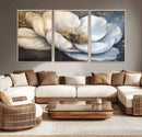 White Magnolia Flower Wall Art Canvas Print | Abstract by MyGreatCanvas | Canvas Wall Art Prints | Photo Prints & Wall Decor