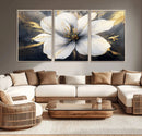 White Flower Wall Art Canvas Print | Ready to Hang |