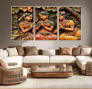 Indian Woman Statue Wall Art Canvas Print