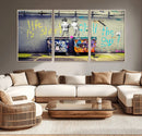 Banksy Life is Short Wall Art - Iconic Graffiti Art on by MyGreatCanvas | Canvas Wall Art Prints | Photo Prints & Wall Decor