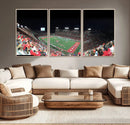 Houston Cougars Football Team Print - Houston TDECU Stadium