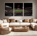 Framed Texas Tech Red Raiders Stadium Canvas, Texas Tech Red