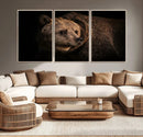 Wild Grizzly 399 Bear Canvas Wall Art Print, Bear Animal by MyGreatCanvas | Canvas Wall Art Prints | Photo Prints & Wall Decor