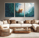 Powerful Jesus Canvas Print - Hand of Salvation,